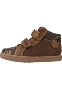 Geox - Buty GEOX B KILWI BOY Brązowy. Kolor: brązowy. Materiał: tkanina, skóra. Sport: turystyka piesza