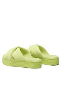 Tommy Jeans Klapki Fltfrm Sandal EN0EN02116 Zielony. Kolor: zielony. Materiał: materiał #3