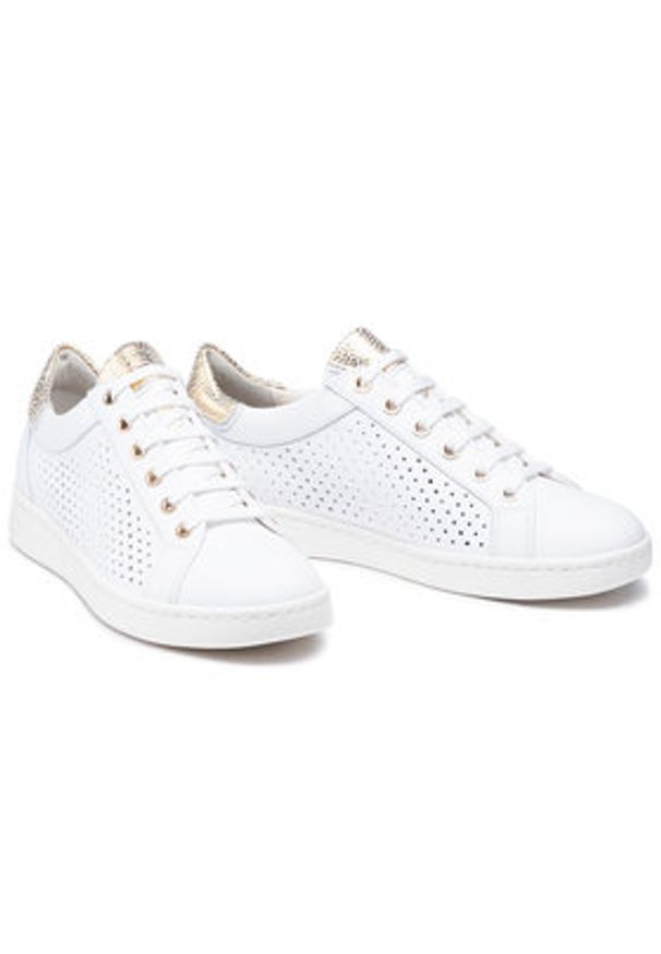 Geox Sneakersy D Jaysen B D151BB 085CF C0232 Biały. Kolor: biały. Materiał: skóra