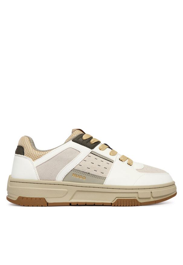 Hugo - HUGO Sneakersy Yarrow 50558023 Biały. Kolor: biały. Materiał: skóra
