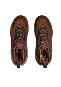 HOKA - Hoka Trekkingi Kaha 2 GTX GORE-TEX 1123155 Brązowy. Kolor: brązowy. Materiał: skóra, nubuk. Technologia: Gore-Tex. Sport: turystyka piesza #8