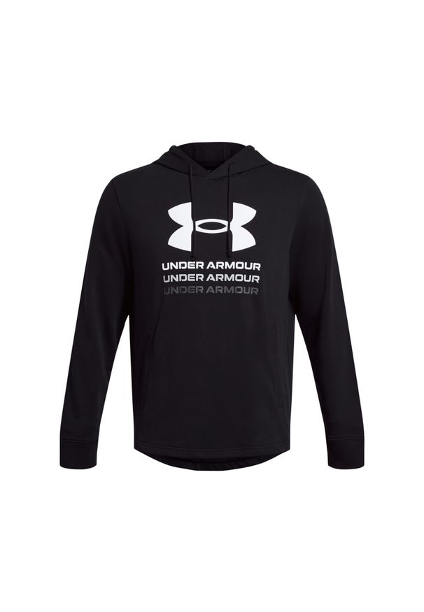 Bluza z kapturem Under Armour Rival Terry Graphic. Typ kołnierza: kaptur. Kolor: czarny, wielokolorowy, biały. Sport: fitness