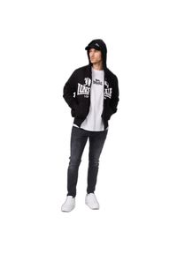 Bluza z kapturem i zamkiem błyskawicznym Lonsdale Krafty. Typ kołnierza: kaptur. Kolor: czarny #1