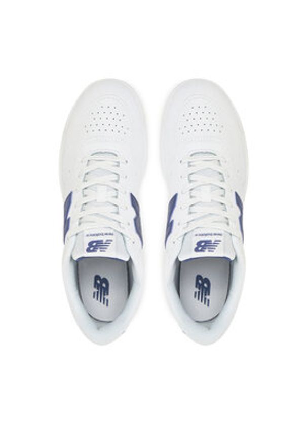 New Balance Sneakersy BB80BLL Biały. Kolor: biały. Materiał: skóra, zamsz