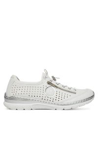 Sneakersy Rieker. Kolor: biały