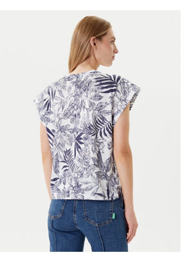 United Colors of Benetton - United Colors Of Benetton T-Shirt 3SEBD10AE Niebieski Relaxed Fit. Kolor: niebieski. Materiał: bawełna