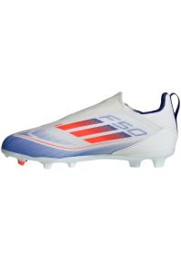 Adidas - Buty piłkarskie adidas F50 League Ll FG/MG IF1362 białe. Kolor: biały. Szerokość cholewki: normalna. Wzór: nadruk. Sport: piłka nożna #4