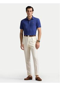 Polo Ralph Lauren Polo 710704319164 Granatowy Slim Fit. Typ kołnierza: polo. Kolor: niebieski. Materiał: bawełna #4