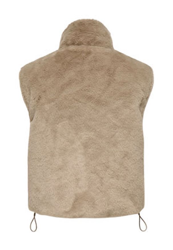 only - ONLY Bezrękawnik Dana 15348986 Beżowy Regular Fit. Kolor: beżowy. Materiał: syntetyk. Długość rękawa: bez rękawów