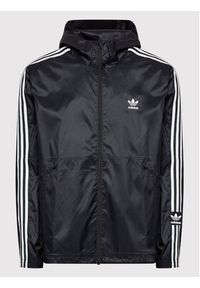 Adidas - adidas Wiatrówka Clover Coat HC2006 Czarny Regular Fit. Kolor: czarny. Materiał: syntetyk #5