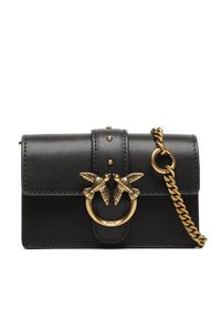 Pinko Torebka Love One Micro C PE 23 PCPL 100064 A0F1 Czarny. Kolor: czarny. Materiał: skórzane