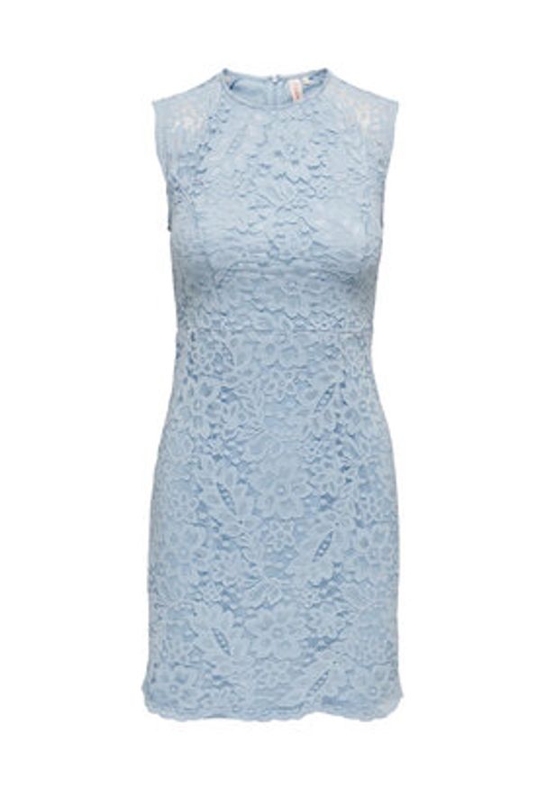 only - ONLY Sukienka codzienna 15300707 Błękitny Tight Fit. Okazja: na co dzień. Kolor: niebieski. Materiał: bawełna, syntetyk. Typ sukienki: proste. Styl: casual