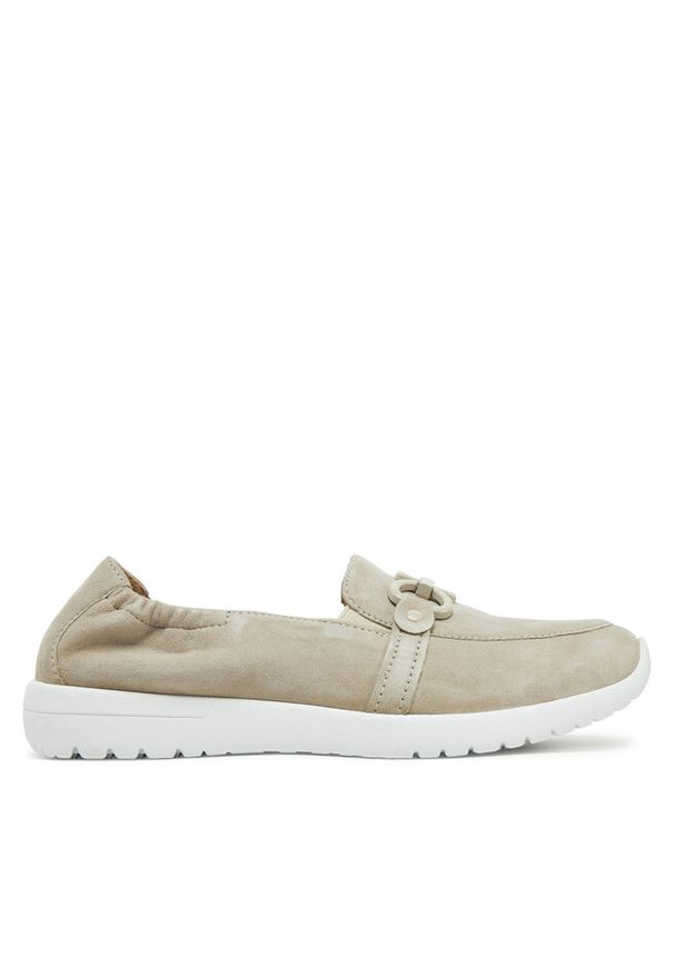 Loafersy Caprice. Kolor: szary