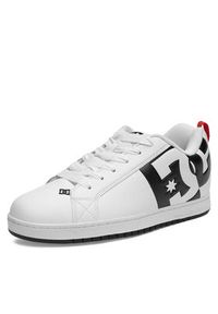 DC Sneakersy COURT GRAFFIK SQ ADYS100442-WLK Biały. Kolor: biały. Materiał: skóra
