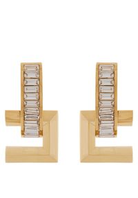 Elisabetta Franchi Klipsy OR-16K-52E2-V290 Złoty. Materiał: metalowe. Kolor: złoty