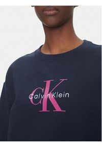 Calvin Klein Jeans Bluza Monologo LV047B234G Granatowy Relaxed Fit. Kolor: niebieski. Materiał: bawełna #5