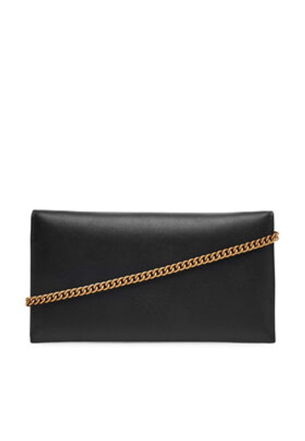 Pinko - PINKO Torebka Flat Purse Mini AI 25-26 PCPL 105347 A0F1 Czarny. Kolor: czarny. Materiał: skórzane