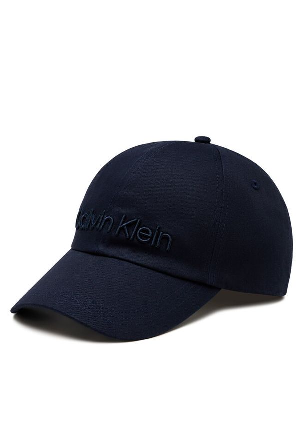 Czapka z daszkiem Calvin Klein. Kolor: niebieski