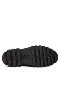 Calvin Klein Jeans Sneakersy Flatform Laceup Derby Mg Mtl YW0YW01502 Czarny. Kolor: czarny. Materiał: skóra