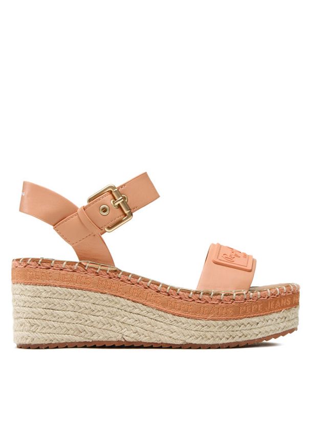 Pepe Jeans Espadryle Witney Brand PLS90576 Różowy. Kolor: różowy. Materiał: skóra