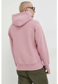 Champion bluza męska kolor różowy z kapturem melanżowa. Typ kołnierza: kaptur. Kolor: różowy. Długość rękawa: długi rękaw. Długość: długie. Wzór: melanż #5