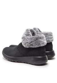 skechers - Skechers Botki On The Go Joy 144042/BKGY Czarny. Kolor: czarny. Materiał: zamsz, skóra #6