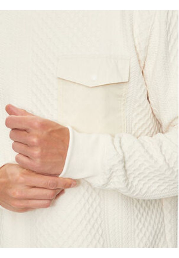 Brave Soul Bluza MSS-586KALK Écru Regular Fit. Materiał: syntetyk