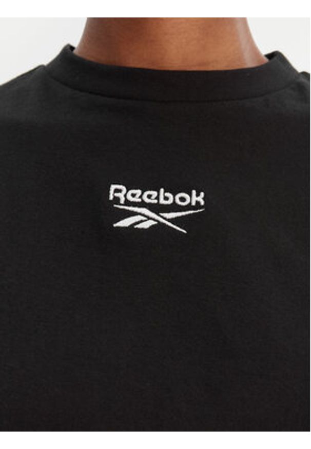 Reebok T-Shirt Klara RK25503CCW Czarny Relaxed Fit. Kolor: czarny. Materiał: bawełna