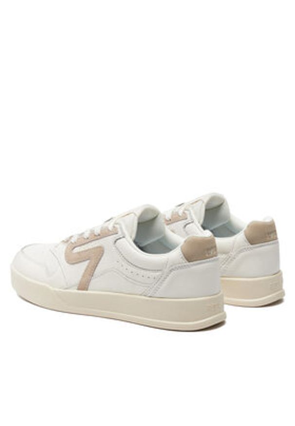 Replay Sneakersy GMZ5N.000.C0001L Écru. Materiał: skóra