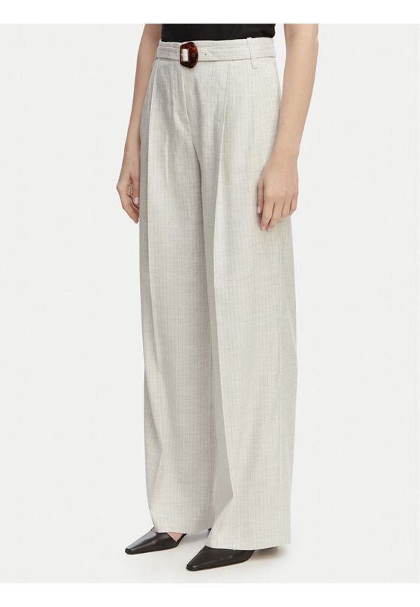 Hugo - HUGO Spodnie materiałowe Hejuly 50561565 Kolorowy Loose Fit. Materiał: syntetyk. Wzór: kolorowy