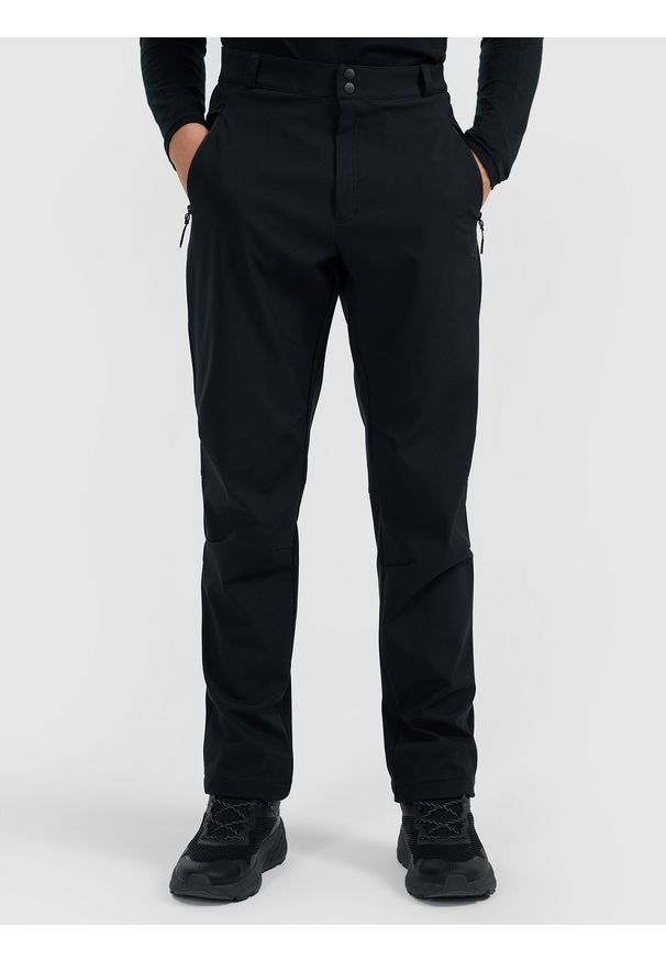 4f - 4F Spodnie trekkingowe membrana 10000 męskie - czarne XL. Stan: podwyższony. Kolor: czarny. Materiał: materiał. Technologia: Primaloft. Sport: wspinaczka, turystyka piesza