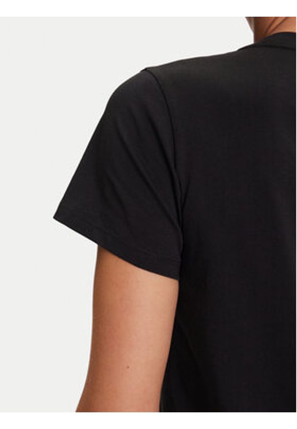Liu Jo Sport T-Shirt TF5162 JS923 Czarny Regular Fit. Kolor: czarny. Materiał: bawełna. Styl: sportowy