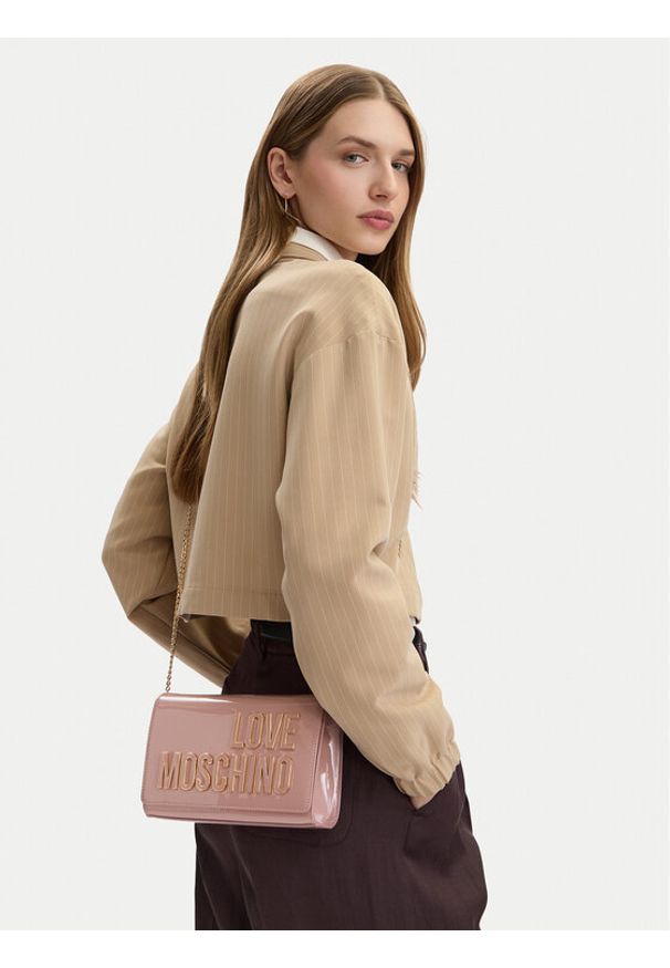 Love Moschino - LOVE MOSCHINO Torebka JC4251PP0OKE160A Różowy. Kolor: różowy. Materiał: skórzane