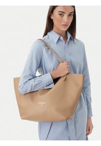 Patrizia Pepe Torebka 2B0130/L148-R874 Beżowy. Kolor: beżowy. Materiał: skórzane #1