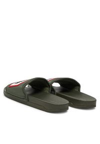 Hunter Klapki M-865993 Khaki. Kolor: brązowy. Materiał: materiał #5