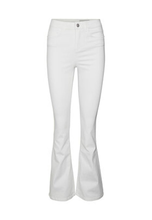 Noisy may - Noisy May Jeansy Sallie 27019305 Biały Slim Fit. Kolor: biały