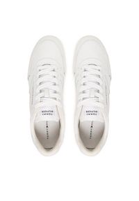 TOMMY HILFIGER - Tommy Hilfiger Sneakersy Lopro Cup Leather FM0FM05677 Biały. Kolor: biały. Materiał: skóra #5