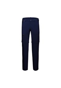 Spodnie trekkingowe męskie Mammut Runbold Zip Off. Kolor: niebieski