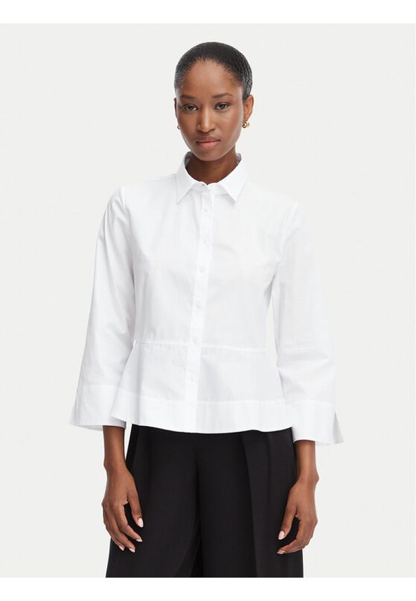 Hugo - HUGO Koszula Embrella 50562961 Biały Slim Fit. Kolor: biały. Materiał: bawełna