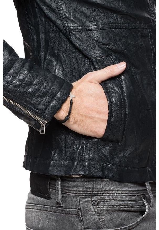 Tom Tailor - KURTKA SKÓRZANA TOM TAILOR LEATHER-LOOK BIKER JACKET 3721883.00.12 COL. 2578. Materiał: skóra ekologiczna. Styl: klasyczny