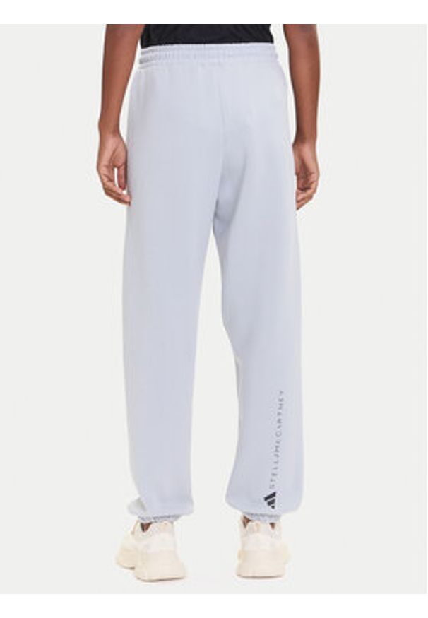Adidas by Stella McCartney - adidas by Stella McCartney Spodnie dresowe JX6777 Szary Loose Fit. Kolor: szary. Materiał: syntetyk