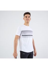 ARTENGO - Koszulka do tenisa męska Artengo Essential. Kolor: biały. Materiał: materiał, poliester. Sport: tenis #1