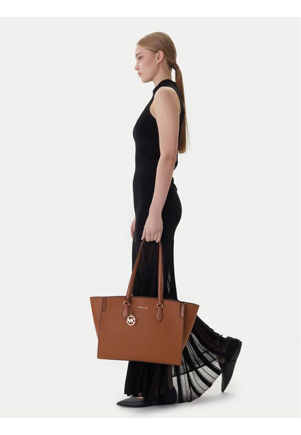 MICHAEL Michael Kors Torebka 30R6GQ6T7L Brązowy. Kolor: brązowy. Materiał: skórzane
