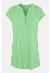 Cellbes - Tunika z krótkim rękawem i guzikami. Kolor: zielony. Materiał: tkanina, jersey, włókno, wiskoza. Długość rękawa: krótki rękaw. Długość: krótkie #2