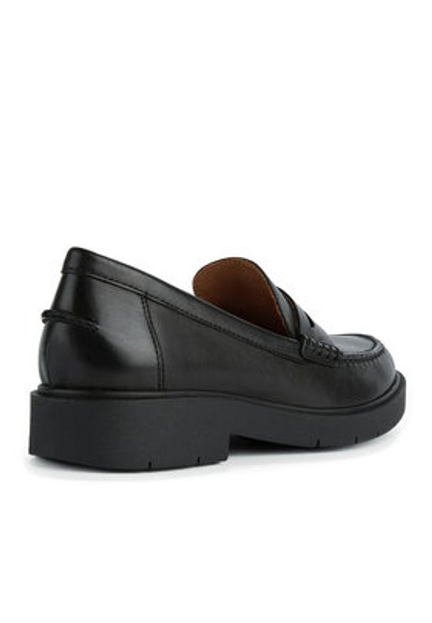 Geox Loafersy D Spherica Ec1 B D65DKB 00043 C9997 Czarny. Kolor: czarny. Materiał: skóra