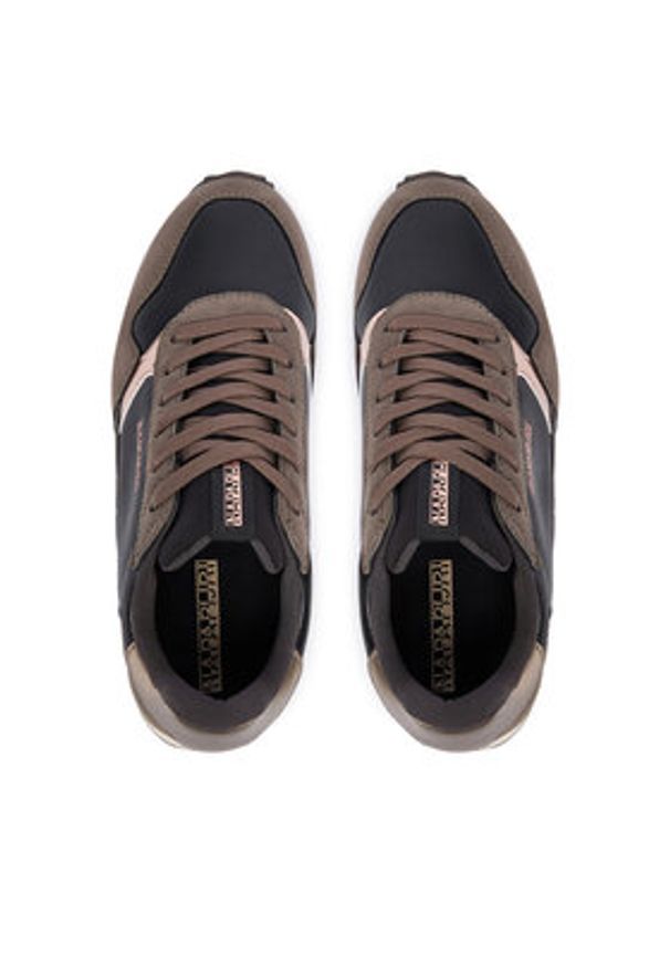 Napapijri Sneakersy Astra NP0A892V Czarny. Kolor: czarny. Materiał: skóra, zamsz