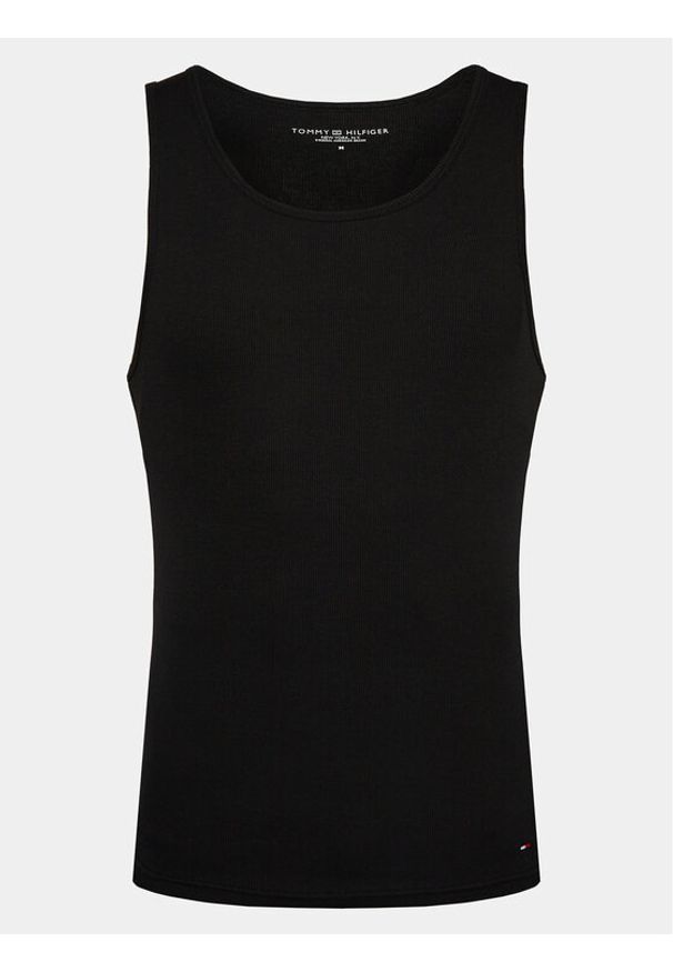 TOMMY HILFIGER - Tommy Hilfiger Komplet 3 tank topów UM0UM03179 Czarny Slim Fit. Kolor: czarny. Materiał: bawełna