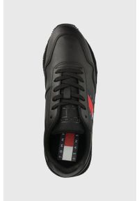 Tommy Jeans sneakersy kolor czarny. Zapięcie: sznurówki. Kolor: czarny. Materiał: guma, włókno, materiał