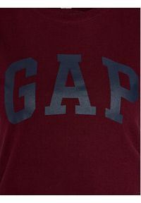 GAP - Gap T-Shirt 268820-61 Bordowy Regular Fit. Kolor: czerwony. Materiał: bawełna #3