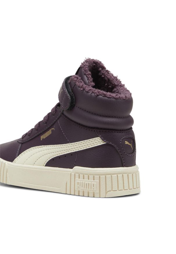 Puma - Dziecięce sneakersy Carina 2.0 Mid Winter PUMA. Kolor: fioletowy, biały, wielokolorowy, żółty. Sezon: lato. Sport: turystyka piesza